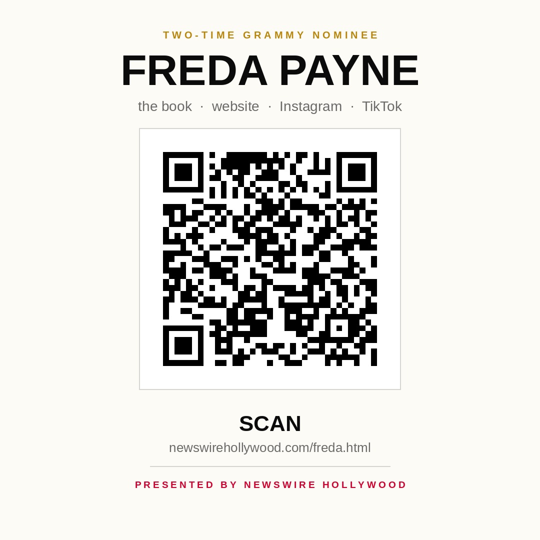 Freda Payne QR share card
